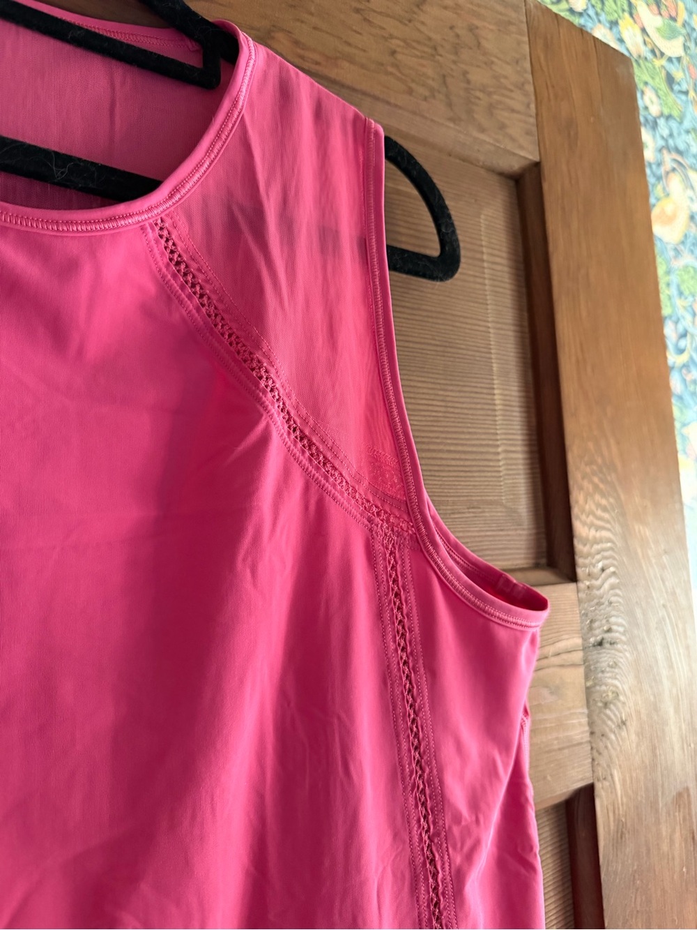 Lululemon Sculpt Tank Top Lace Trim in Raspberry Coulis Pink Size 10 - Picture 3 of 12